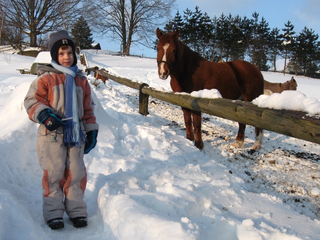 na farmě